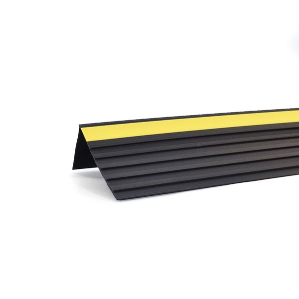 PISOPAK PERFIL ESQUINERO CON SEÑALIZACION X 1.20M NEGRO