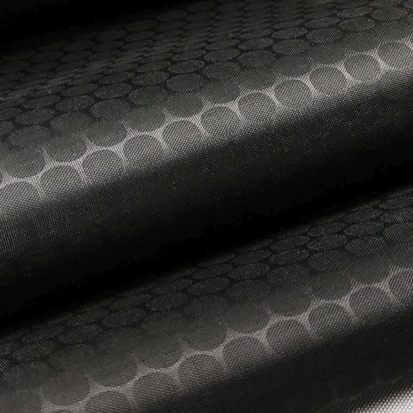 TAFETA GRABADA CIRCULOS NEGRO