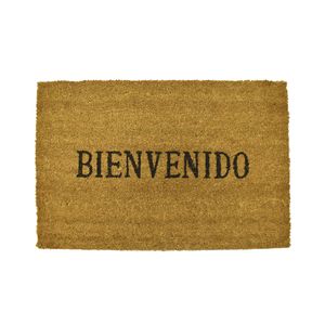TAPETE BIENVENIDO NATURAL 45 X 75 CMS