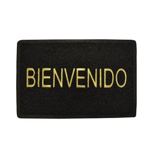 TAPETE BIENVENIDOS 40 X 60 BLACK