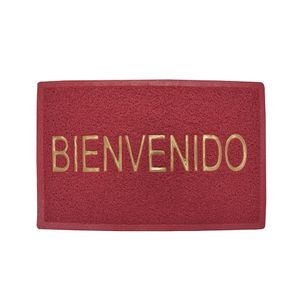 TAPETE BIENVENIDOS 40 X 60 GUINDA