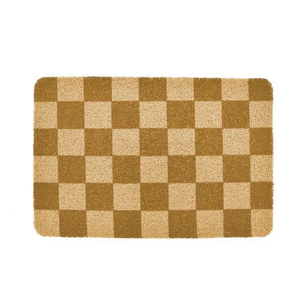 TAPETE PRINT CHESS 40 X 60 CMS BROWN