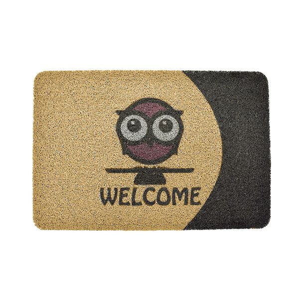 TAPETE PRINT OWL 40 X 60 CMS BEIGE