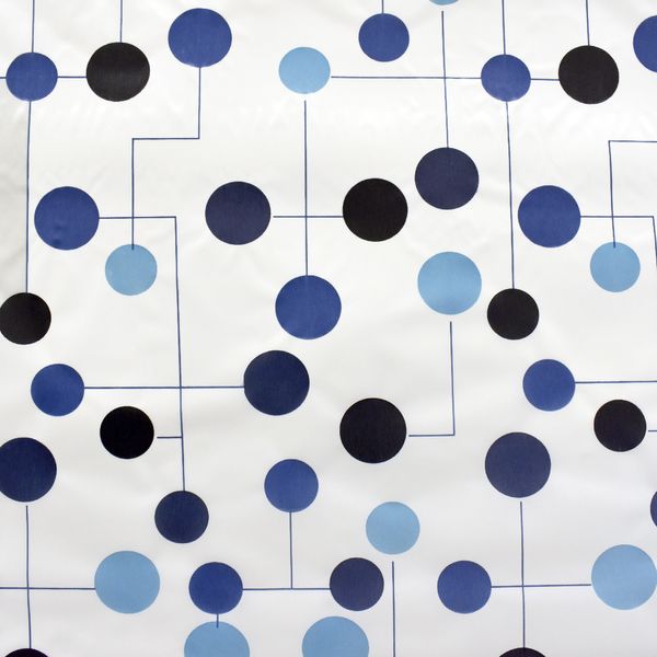 CORTINA PVC ESFERA AZUL 53