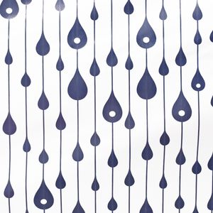 CORTINA PVC GOTAS AZUL 53