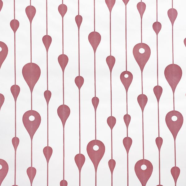 CORTINA PVC GOTAS ROSADO 07