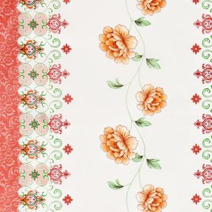 CUBREMESA PLAIN PVC GARDENIAS ROSA