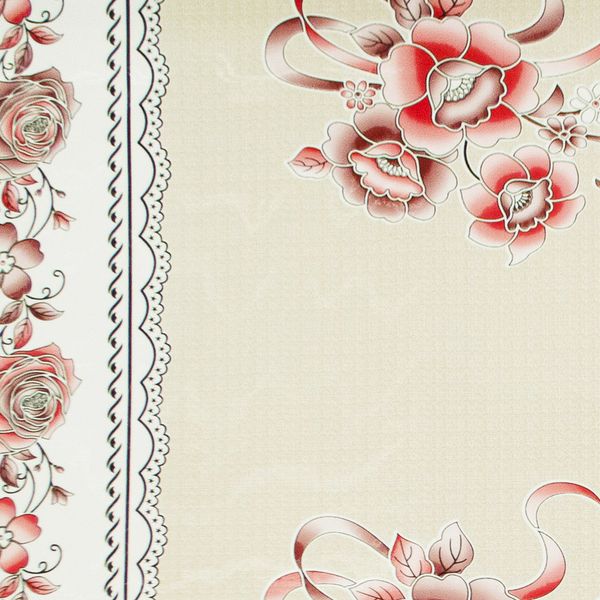 CUBREMESA PLAIN PVC LESLY ROJO