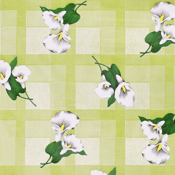 CUBREMESA PVC AZUCENA LIMON 94