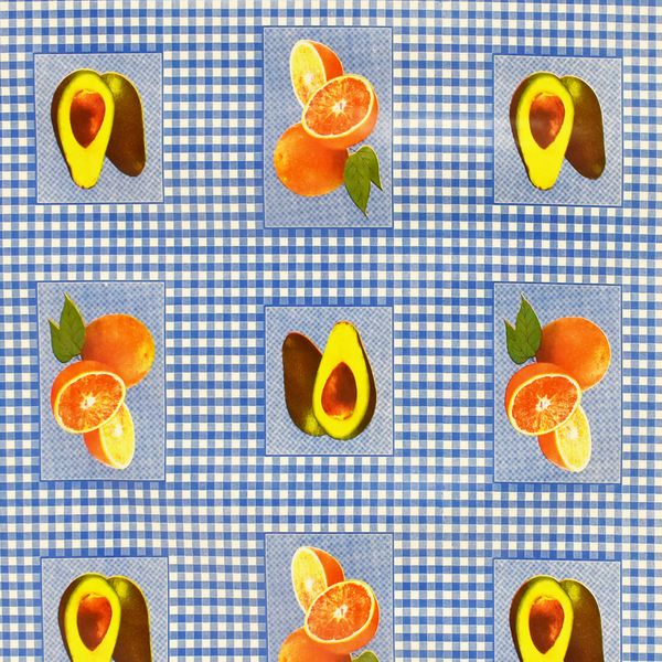 CUBREMESA PVC CLAUDIA AZUL 13