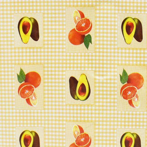 CUBREMESA PVC CLAUDIA MOSTAZA 38