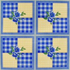 CUBREMESA PVC MARGOT AZUL 13