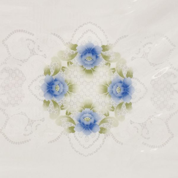 CUBREMESA TRANSP PVC ADA AZUL