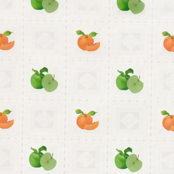 CUBREMESA TRANSP PVC MANZANAL BLANCO