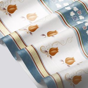 CUBREMESA PLAIN PVC TULIPAN AZUL
