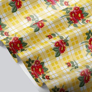 CUBREMESA PVC ARACELI AMARILLO 25