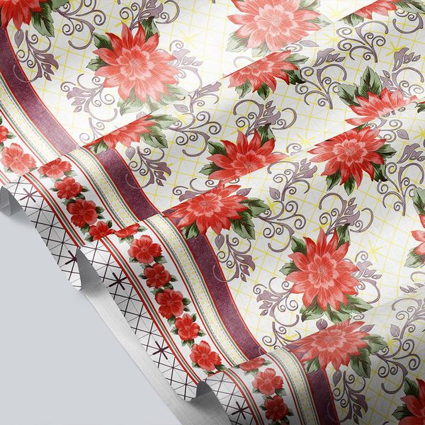 CUBREMESA PVC CAMILA ROJO 37