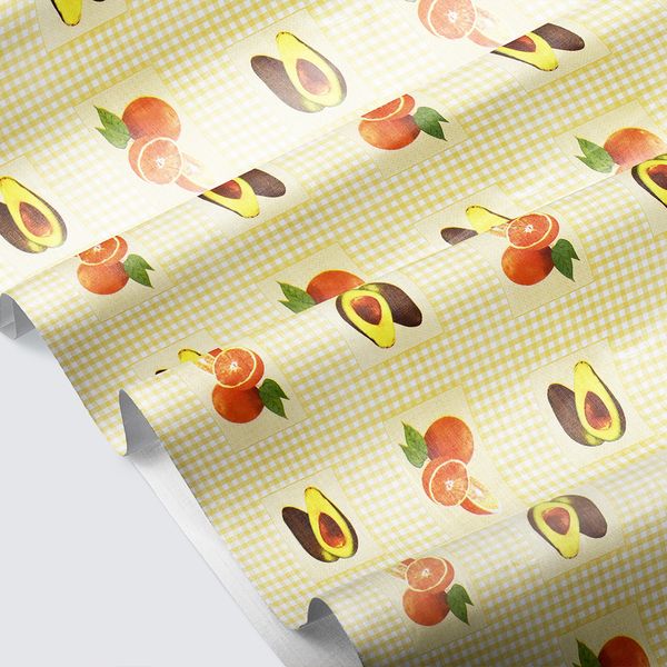 CUBREMESA PVC CLAUDIA MOSTAZA 38