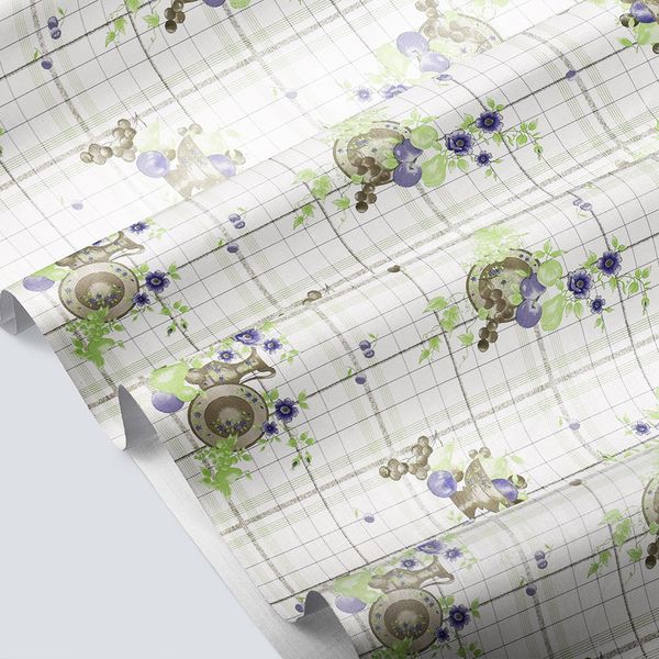 CUBREMESA PVC UVAS VERDE 24