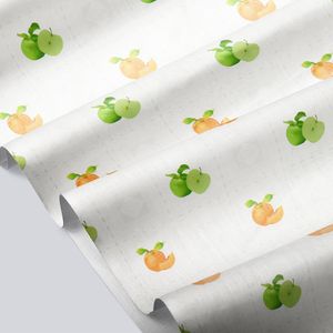 CUBREMESA TRANSP PVC MANZANAL BLANCO