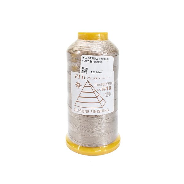 PIRAMIDE HILO #10 BEIGE CLARO 281 (120GR)