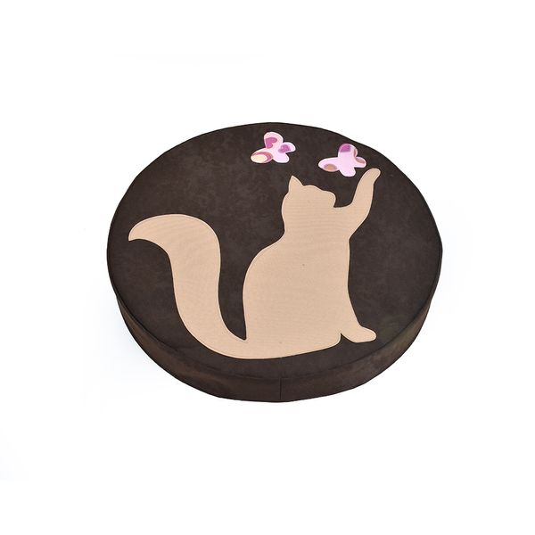 RUFFO COJIN MASCOTA GATITO MARRON