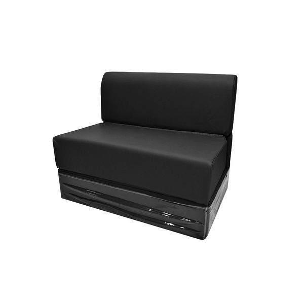SOFA CAMA PESADO 1 PLZA X 8" NEGRO (INC. PROTECTOR)