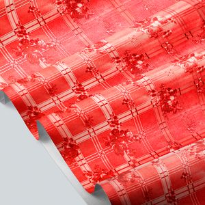 HULE GOLDEN TEMP CUADROS ROJO