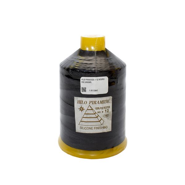 PIRAMIDE HILO #12 NEGRO 002 (400GR)