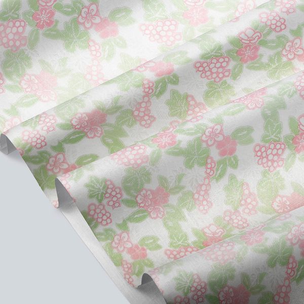 CUBREMESA TRANSP PVC FLORES ROSADO