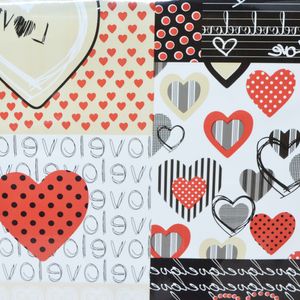 CUBREMESA PLAIN PVC PATCH DE CORAZONES