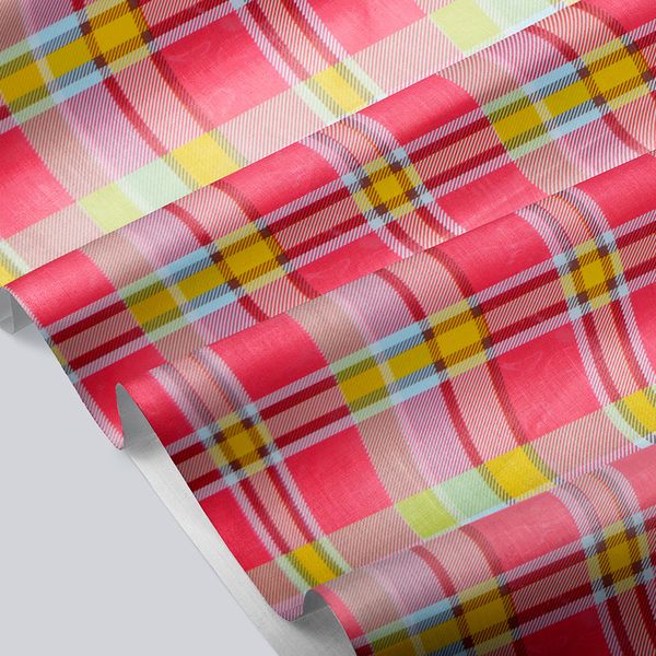 CUBREMESA PLAIN PVC CUADROS CORAL