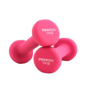 PROIRON MANCUERNA NEOPRENO 1 KG ROSADO (PAR)