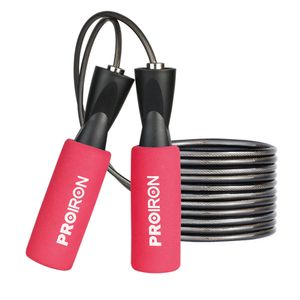 PROIRON CUERDA PARA SALTAR MANGO FOAM ROSADO