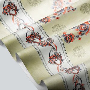 CUBREMESA PLAIN PVC ROSAS CENEFA GRIS
