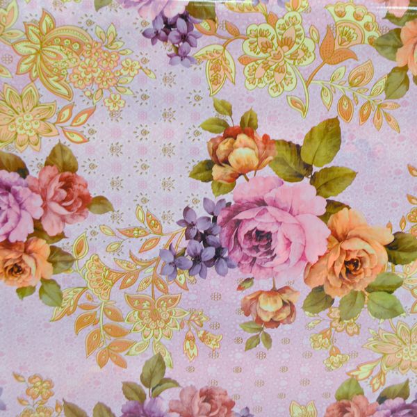 CUBREMESA PLAIN PVC ROSAS DRAMA