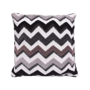 SAID FUNDA COJIN PREMIUM ZIGZAG 0.45 X 0.45 GRIS