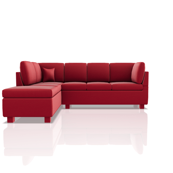 SOFA HARVY PRANNA SECCIONAL ROJO CEREZA