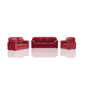 SOFA SANDERS PRANNA 3C 2C 1C ESCARLATA