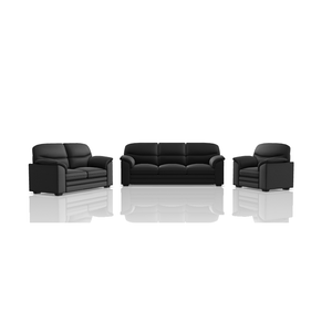 SOFA SANDERS PRANNA 3C 2C 1C NEGRO
