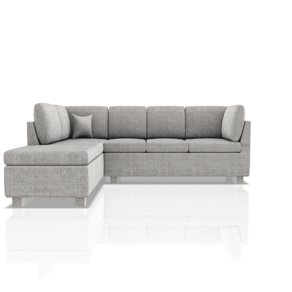 SOFA HARVY TELA ALPHA SECCIONAL ALMENDRA