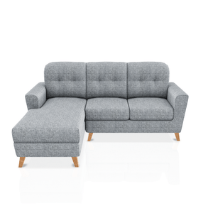 SOFA DONNA TELA ALPHA SECCIONAL NEGRO