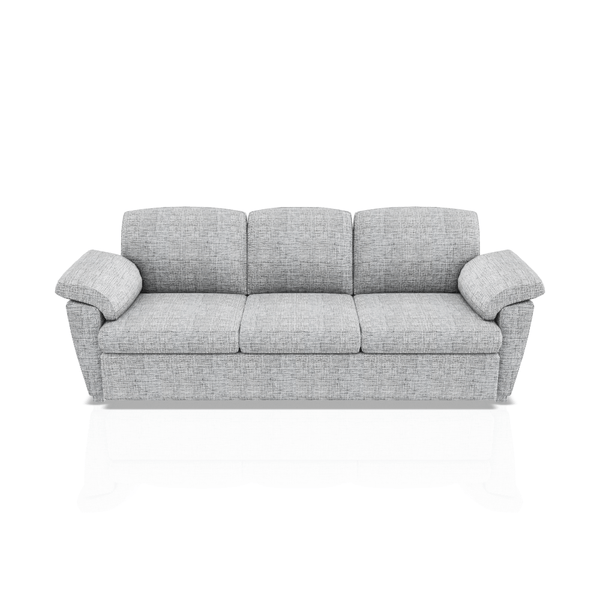 SOFA TREVOR TELA ALPHA 3C GRIS PLATA