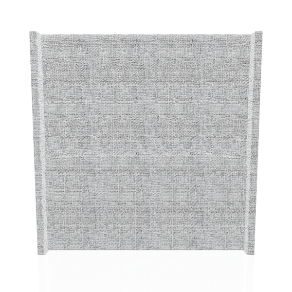 CABECERA PRINCE S.T TELA ALPHA QUEEN GRIS PLATA