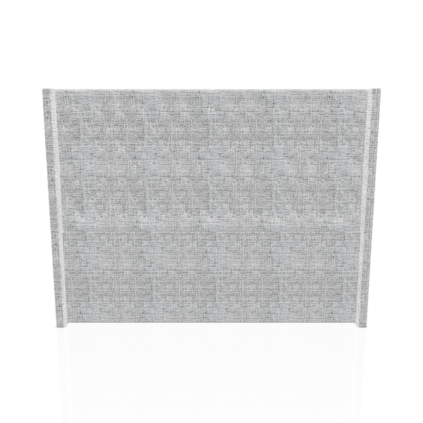 CABECERA PRINCE S.T TELA ALPHA KING GRIS PLATA