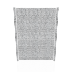 CABECERA PRINCE C.T TELA ALPHA 1.50 PLZ  GRIS PLATA