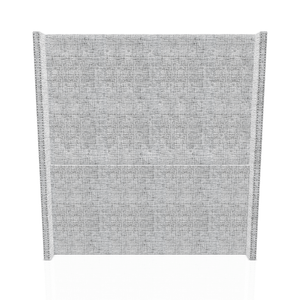 CABECERA PRINCE C.T TELA ALPHA 2.00 PLZ GRIS PLATA