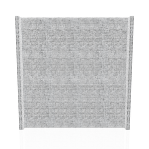 CABECERA PRINCE C.T TELA ALPHA QUEEN GRIS PLATA