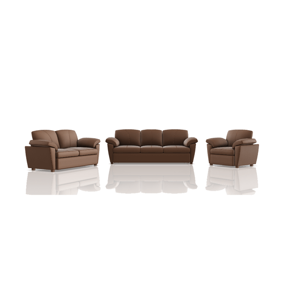 SOFA TREVOR ULTRA CUERO 3C 2C 1C BROWN 36