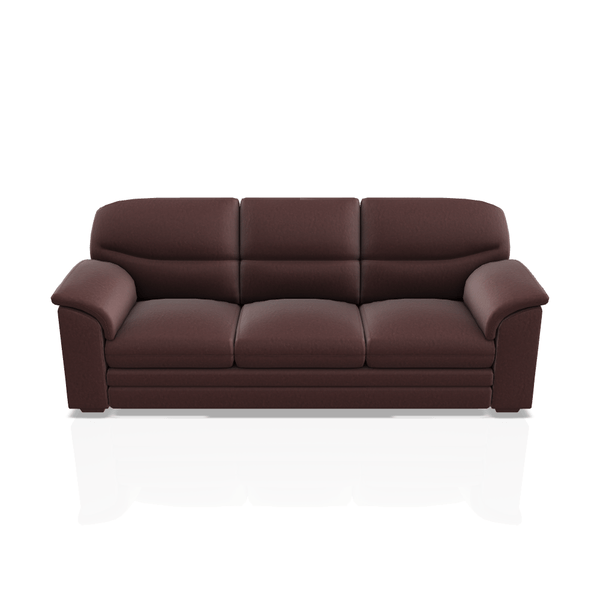 SOFA SANDERS ULTRA CUERO 3C CAOBA 56